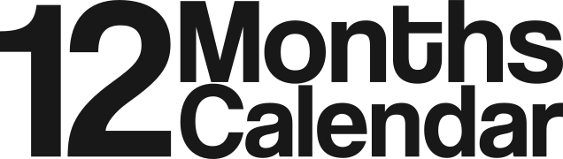 12 Months Calendar Logo
